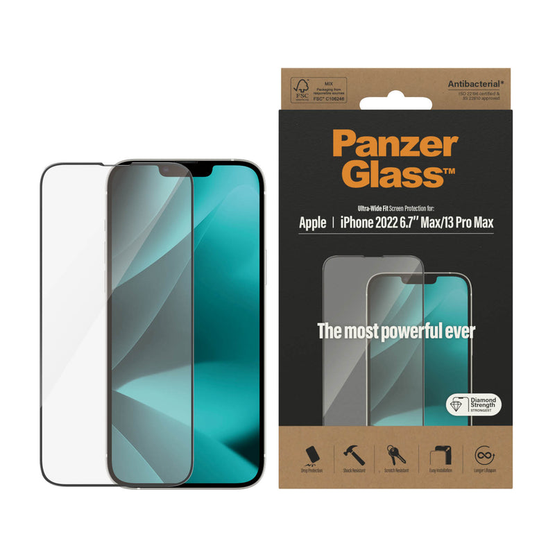 iPhone 14 Plus/13 Pro Max - PANZERGLASS® Screen Protector | ULTRA-WIDE FIT